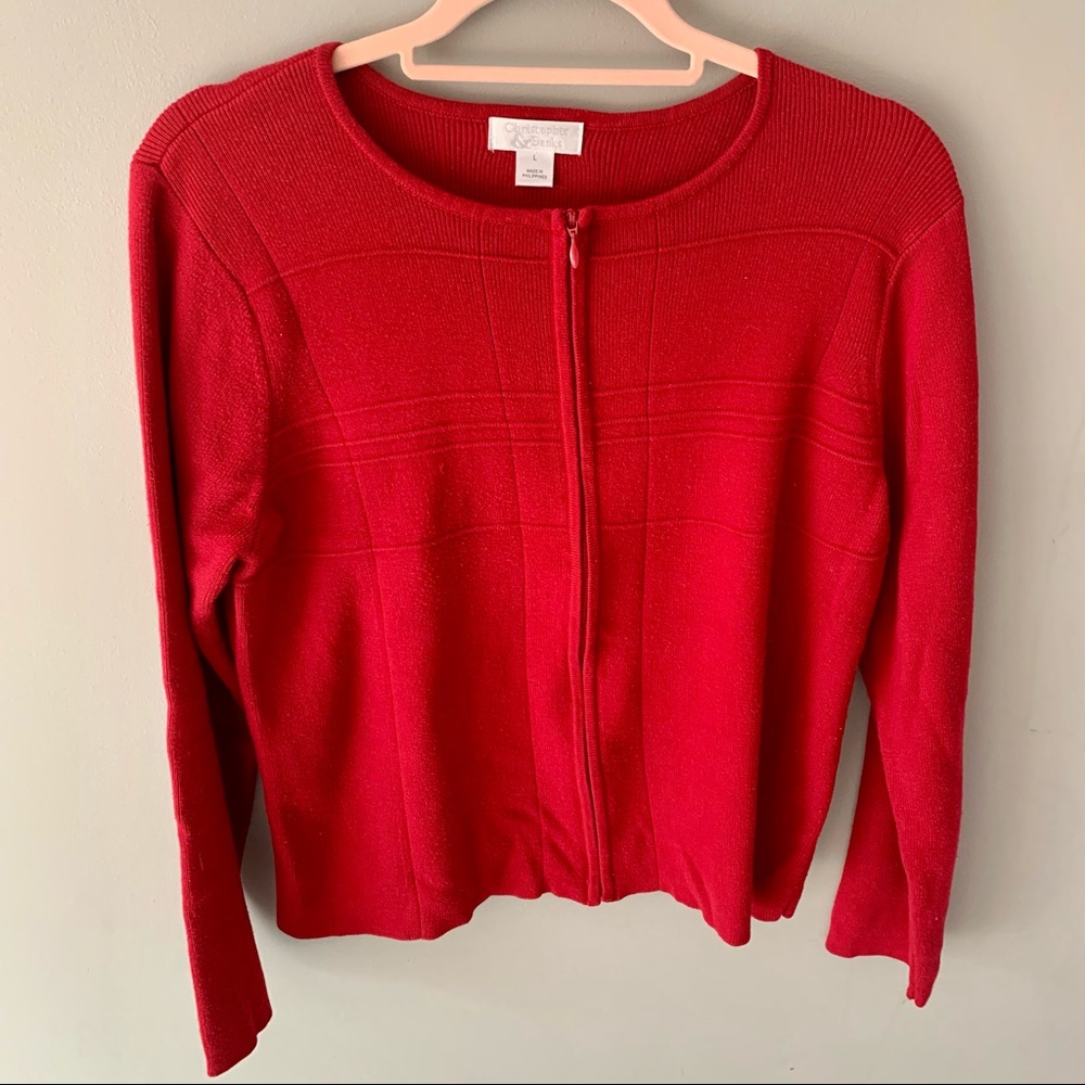 Christopher Banks Full Zip Sweater